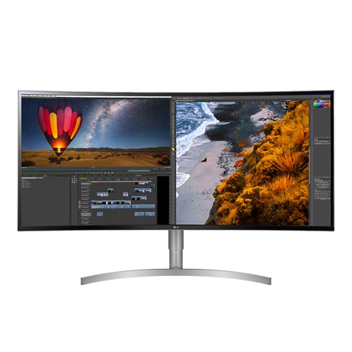 LG 37.5インチ高解像度(3840×1600)曲面型ウルトラワイドモニター LG、3840×