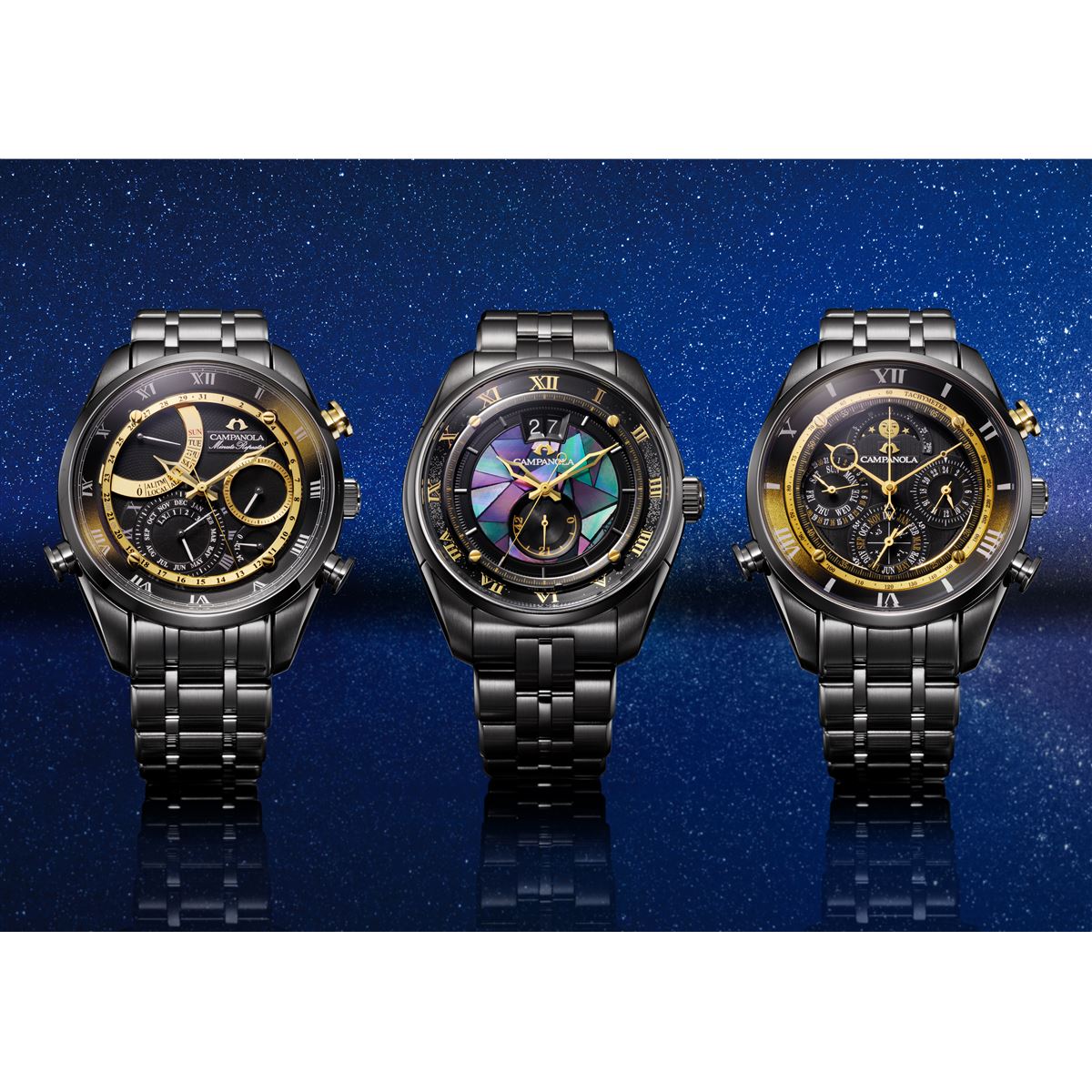シチズン、「CAMPANOLA」25周年記念限定モデル「星響」3機種 - 価格.com