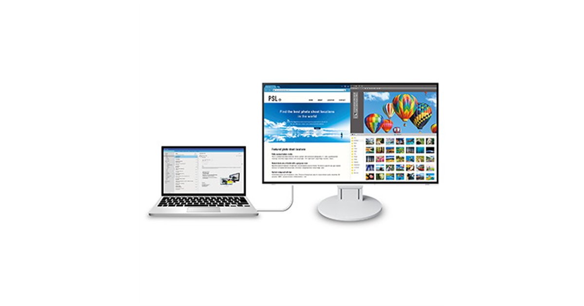 EIZO、Type-C搭載で60W給電対応の27型4K液晶「FlexScan EV2785