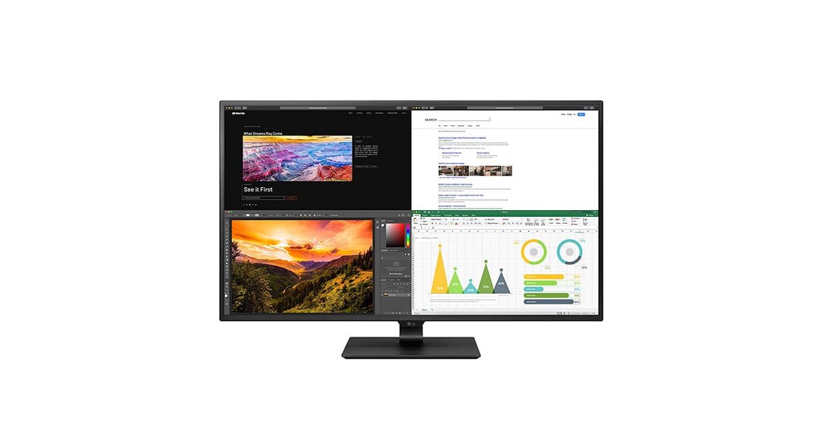 LG、HDR10や400カンデラに対応した42.5型4K液晶ディスプレイ「43UN700