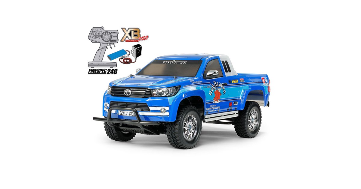 タミヤ、トヨタ「ハイラックス エクストラキャブ」を完成RC「XB」で