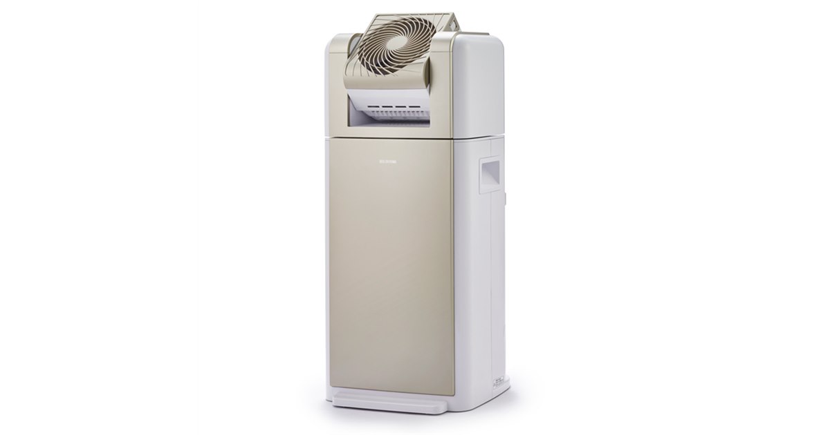 アイリスオーヤマ、除湿機とサーキュレーターを一体化した衣類乾燥機