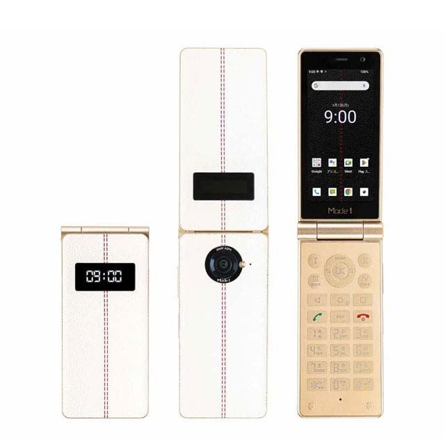 Mode 1 RETRO II ホワイト 折りたたみ式 スマートフォン 本体