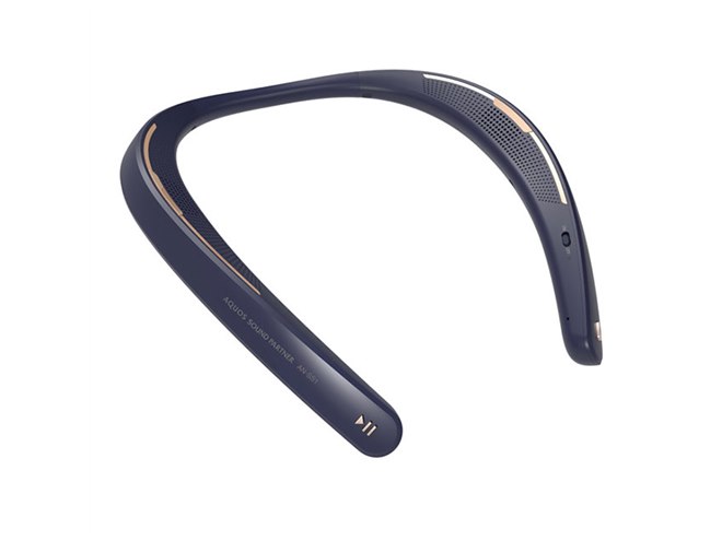 シャープ、軽量88gのウェアラブルネックスピーカー「AQUOS サウンド