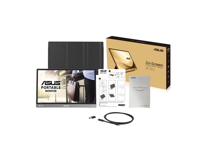 ASUS、Type-Cケーブル1本で接続できるフルHDモバイルモニター2機種