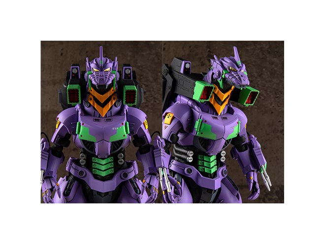 ゴジラ対エヴァンゲリオン」3式機龍が初号機カラーでプラモデル化