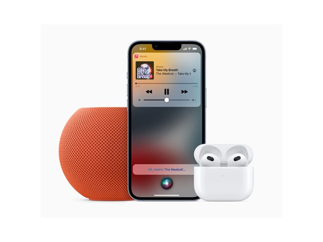 アップル、「HomePod mini」の新色イエロー/オレンジ/ブルーを11月2日