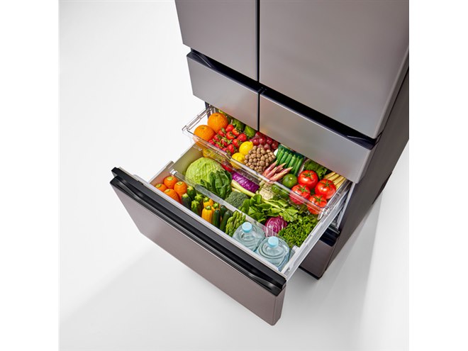 245⭕️日立 冷蔵庫 大型 黒 350ℓ 左開き 真ん中野菜室 安い 設置無料