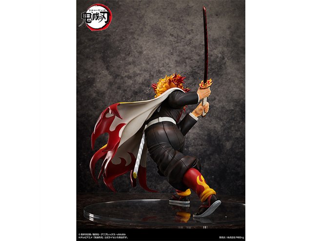 70cm超え炎のエフェクト付き、「鬼滅の刃」煉獄杏寿郎が1/4ビッグ