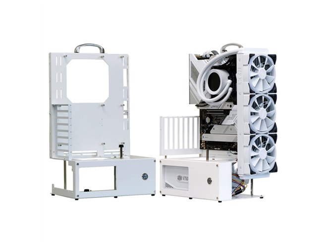 ProjectM、長尾製作所とコラボした「ATXオープンフレーム・ホワイト