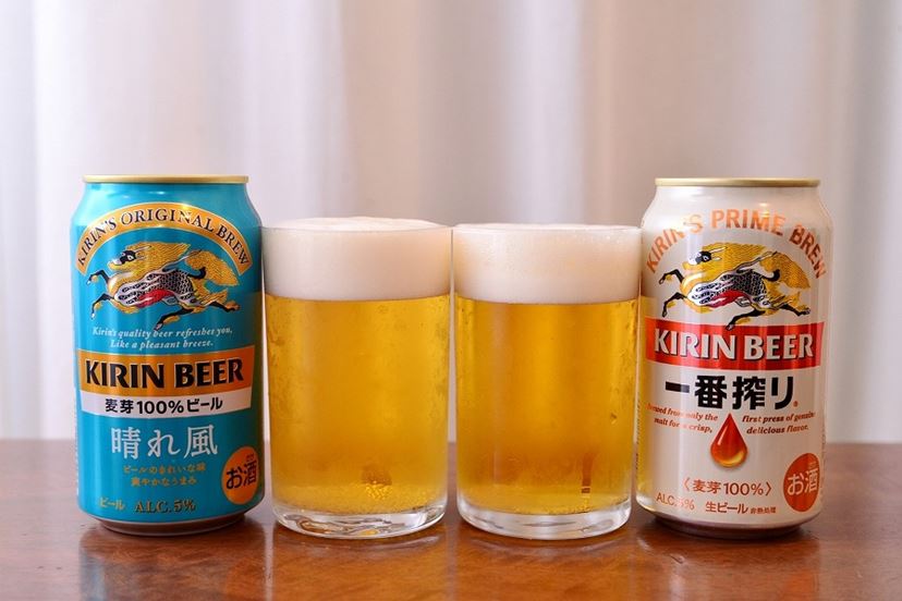 すでに品薄のキリンビール渾身作「晴れ風」！ 「一番搾り」と飲み比べ