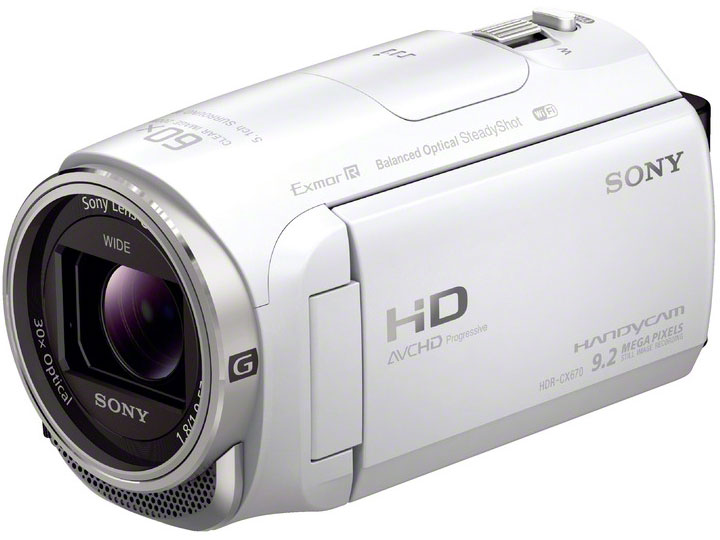 SONY HDR-CX670 ビデオカメラ Wi-Fi 手ブレ補正 SONY HDR-CX670 (W