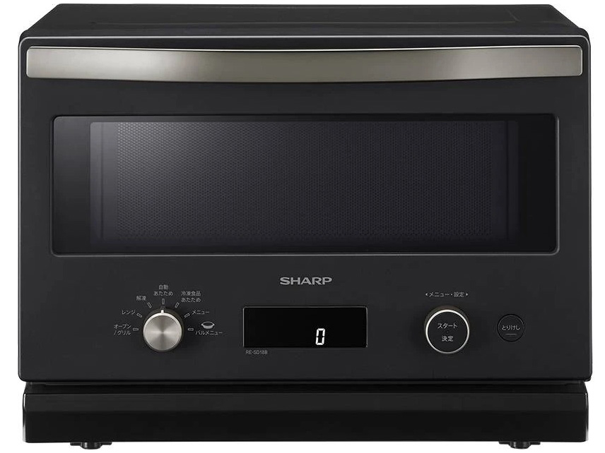 電子レンジ 2019年製 シャープ RE-TM18-B ヘルツフリー 温め専用 SHARP