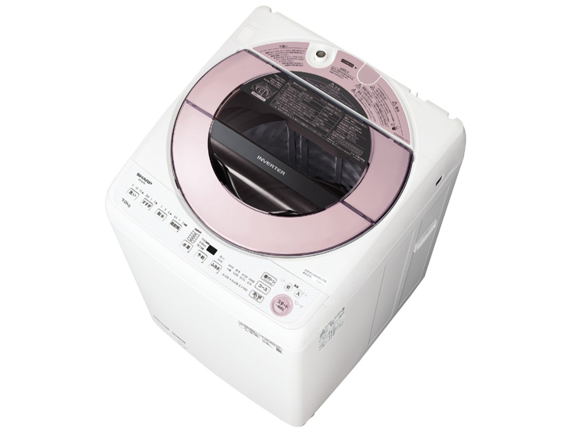 愛品館江戸川店】保証充実 シャープ 2021年製 7.0kg全自動洗濯機 ES-GV7E-P