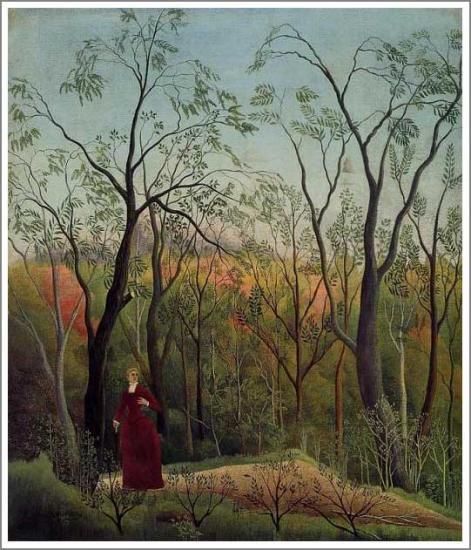 ルソー【森の中の散歩】 - 手描き 絵画（油絵複製画）販売のアート名画館