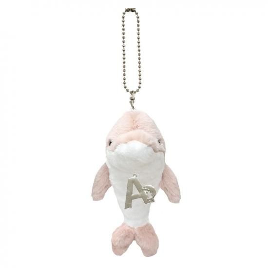 天使のいたずら イルカ(Pi) イニシャルチャーム付き【A】 - ぬいぐるみ