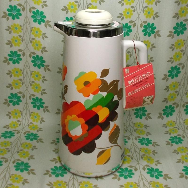 レトロポップ 象印 アールポット 花柄 魔法瓶ポット 1.9L フローラ