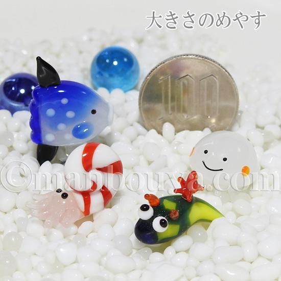 魚 ガラス細工 ミニチュア 雑貨 水族館 お土産 グラススクエア プチ