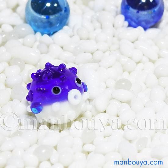 ふぐ ミニチュア ガラス細工 海水魚 水族館 グッズ グラススクエア