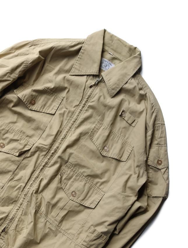 70s ORVIS FISHING JACKET MADE COTTON POPLIN SIZE L - MATIN
