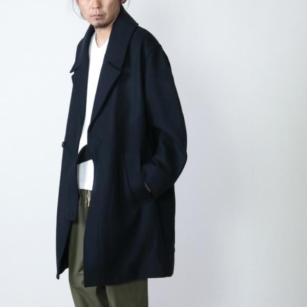 STUDIO NICHOLSON ネイビー チェスターコート サイズ1