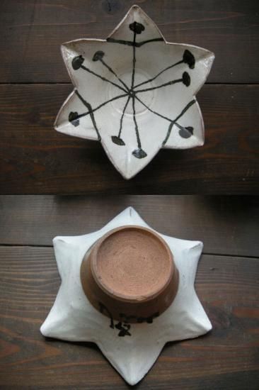 尾形乾山写しの逸品① 百合形向付6客 尾形乾山写しの逸品① 百合形向付