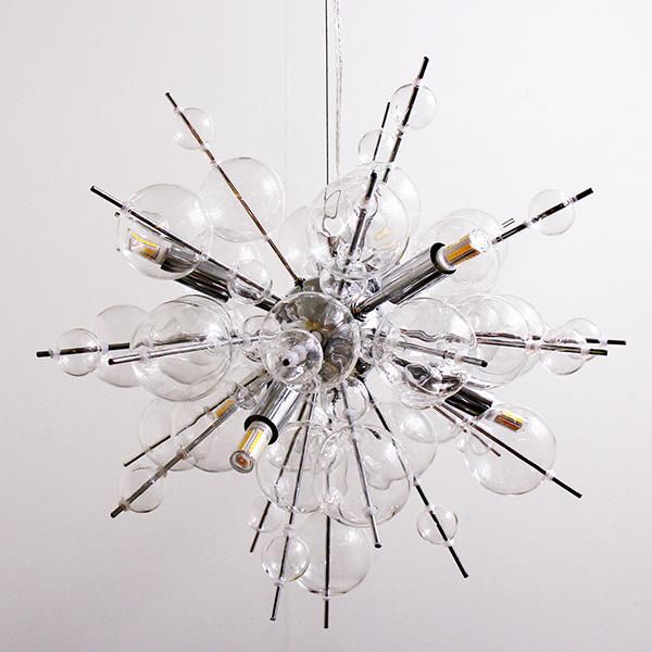 バブルシャンデリア「BALLON mini-バロンミニ」LED6灯 シルバー