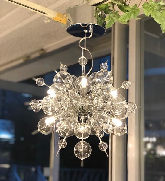 バブルシャンデリア「BALLON mini-バロンミニ」LED6灯 シルバー