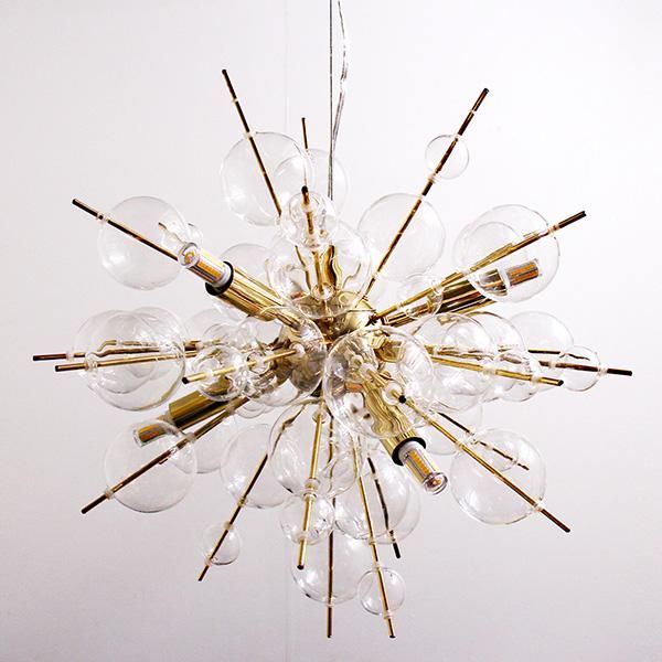 6灯シャンデリア バブルライト ペンダントライト おしゃれ ゴールド