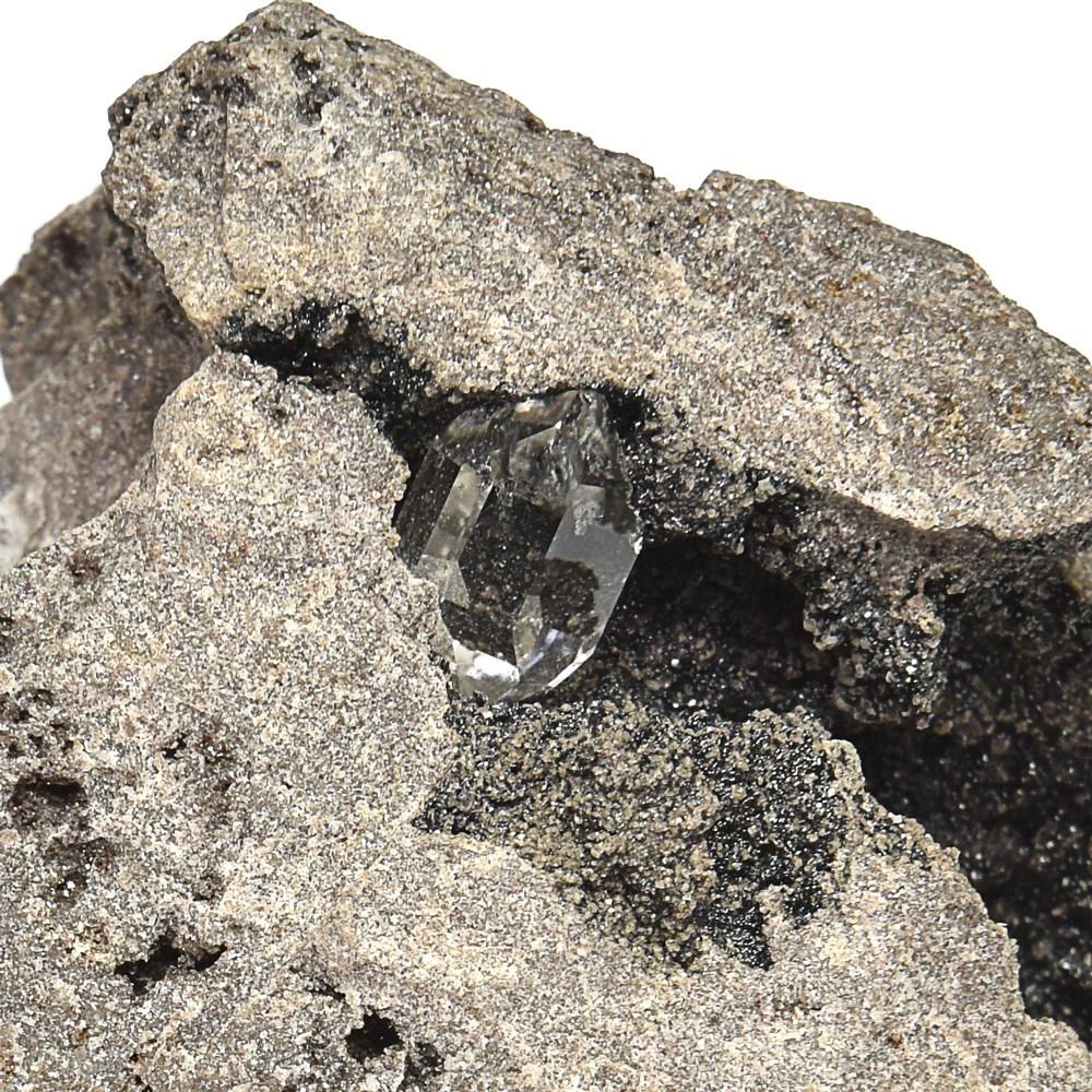 鑑別書付] ハーキマーダイヤモンド 母岩付き 75x73x57mm #PC670