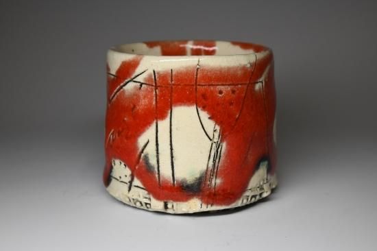 山田和／赫釉織部ぐい呑1008 YAMADA Kazu / Kakuyuuoribe guinomi 1008