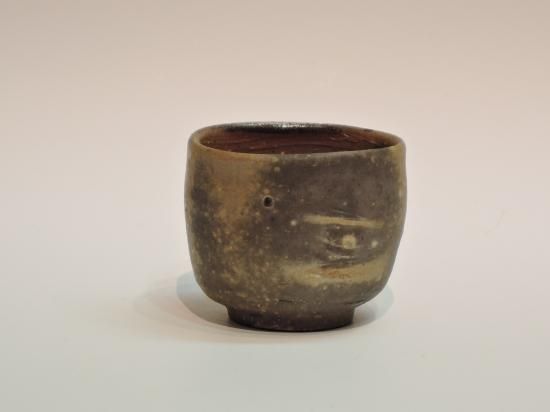 人間国宝 山本陶秀 備前盃 味わい深い作品 r326 人間国宝 山本陶秀