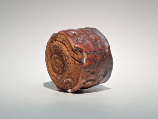 ぐい呑 炎舞志野 山田和 38 ぐい呑 炎舞志野 山田和 38