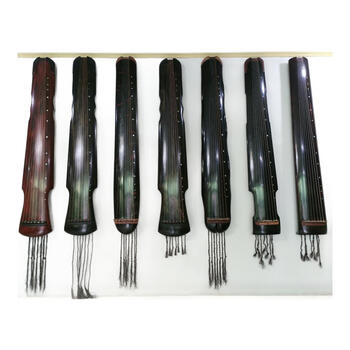 新品☆一流手工品古琴☆純漆】鄭孟金監制 蕉葉式（バナナリーフ）演奏