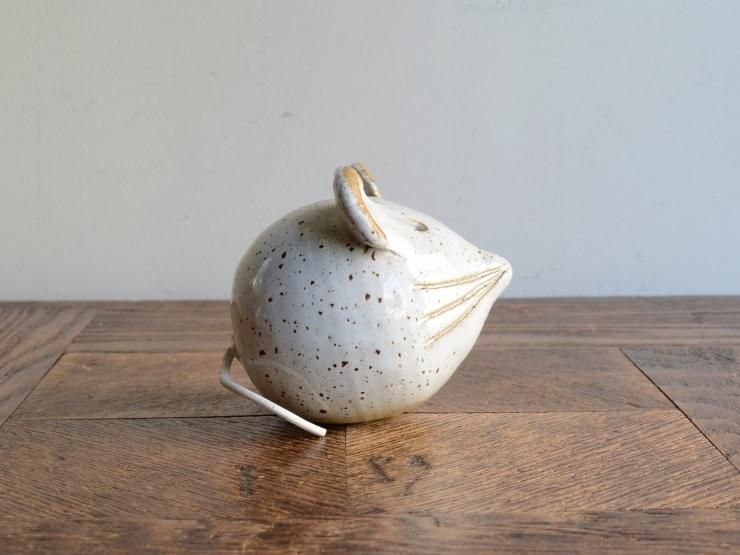 備前焼 ネズミ福 置物 陶芸 茶道具 【公式通販】