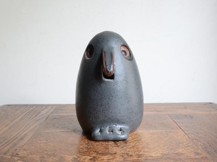 ヴィンテージ ペンギンモチーフ 陶器オブジェ（H12.5cm