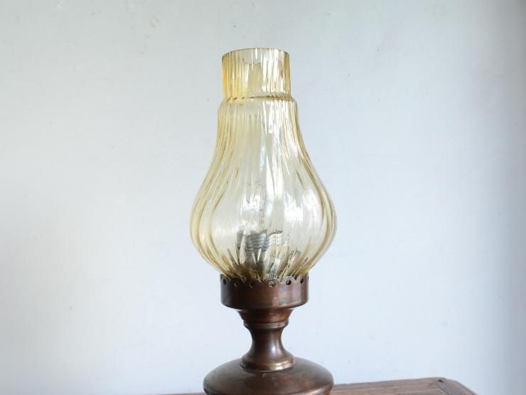 ヴィンテージ オイルランプ型 テーブルランプ（H26cm）｜アンティーク