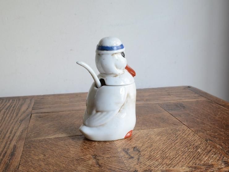 アヒル陶器ポット オブジェ｜ CHELSEAマルシェ アンティーク雑貨