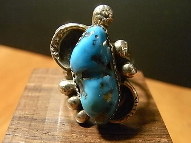 刻印あり インディアンジュエリー ターコイズ ナバホ族 ズニ族