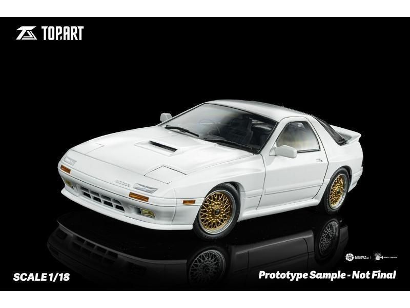 トップアートモデル】 1/18 マツダ RX7 FC3S 1989 ホワイトSilver