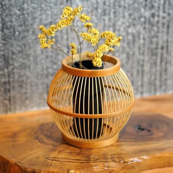 花器 こだま - 駿河竹千筋細工 【公式】 駿河竹千筋細工協同組合