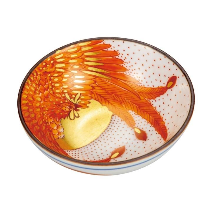 古伊万里 蒟蒻印判 花紋 輪花平盃 小皿