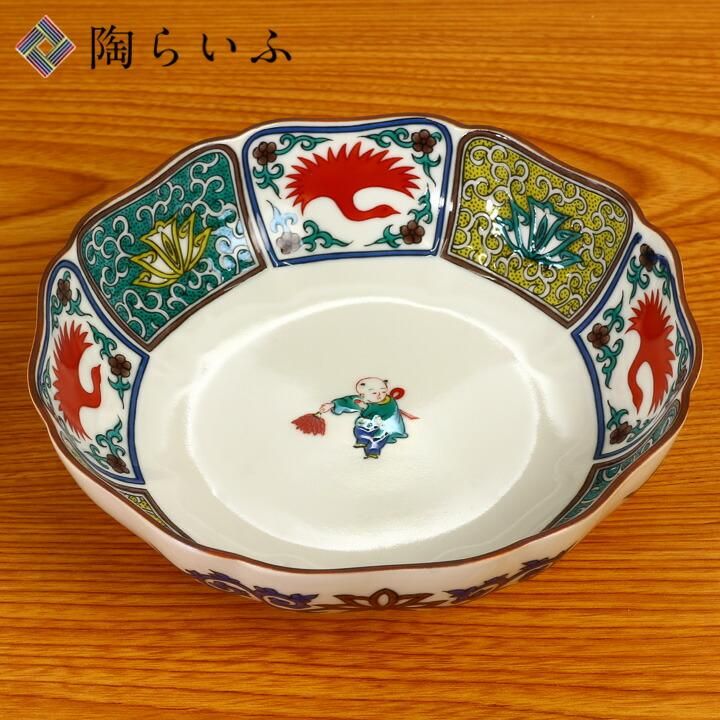 5号鉢 唐子/青郊窯