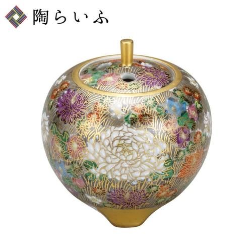 Amazon.co.jp: 佐久間芳山 萬古焼 色絵 秋草 水指 共箱 松古