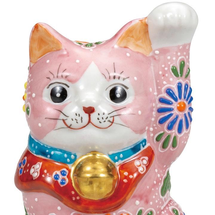 3.3号 招き猫 ピンク盛