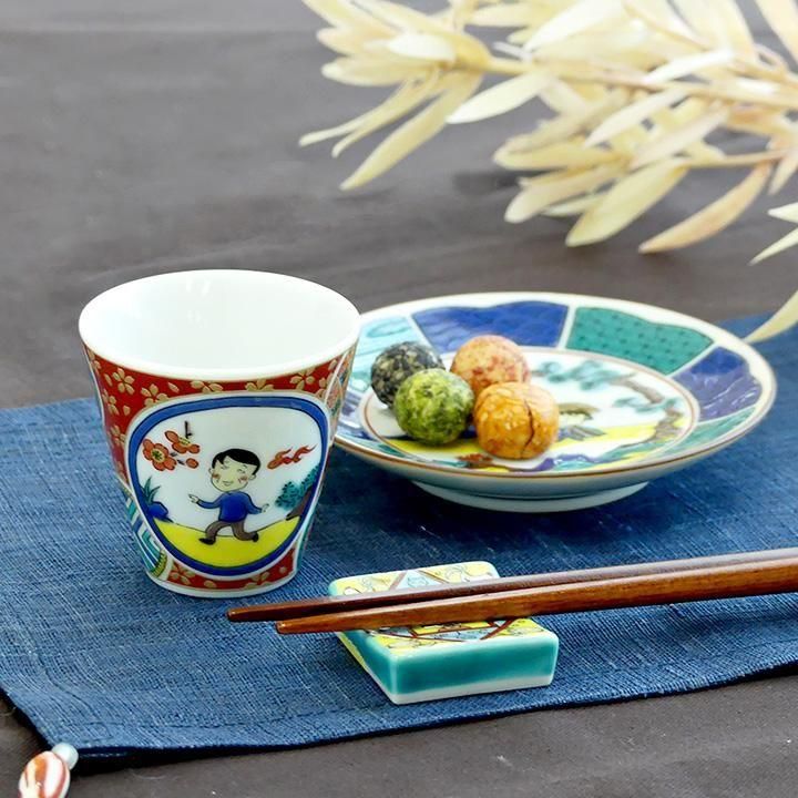 源右衛門】古伊万里の伝統 日本の名窯 舘林源右衛門作 染錦亀甲松