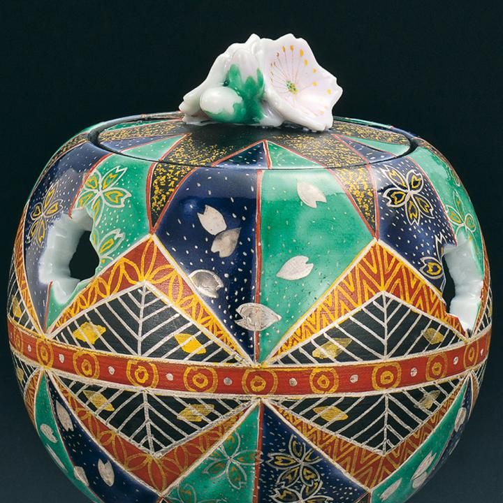 香炉 錦繍手まり / 宮本晄 桐箱入り - 和食器の通販なら九谷焼専門店の