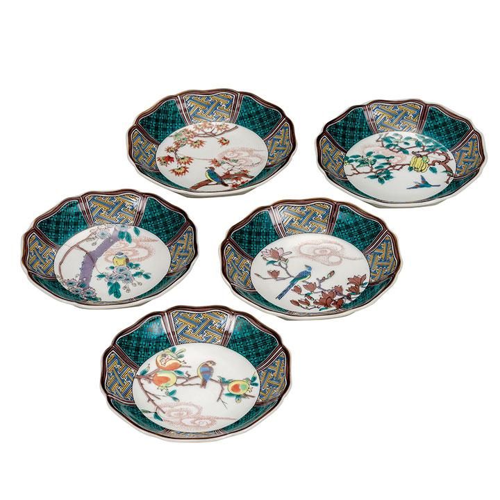 4.2号皿揃 花鳥絵変り