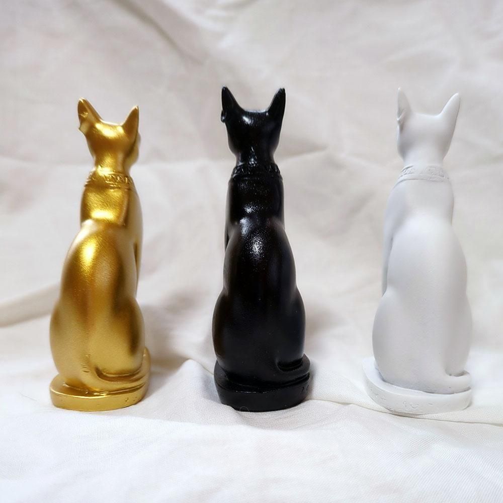 バカラ】動物 猫 エジプト エジプシャンキャット 置物 インテリア☆金