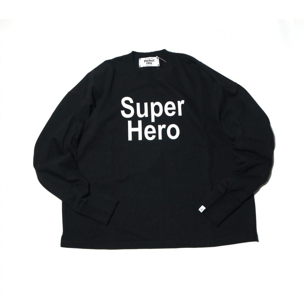 Perfect ribs X ALM X ROOM MATE ”SUPER HERO L/S TEE” - NATAL DESIGN